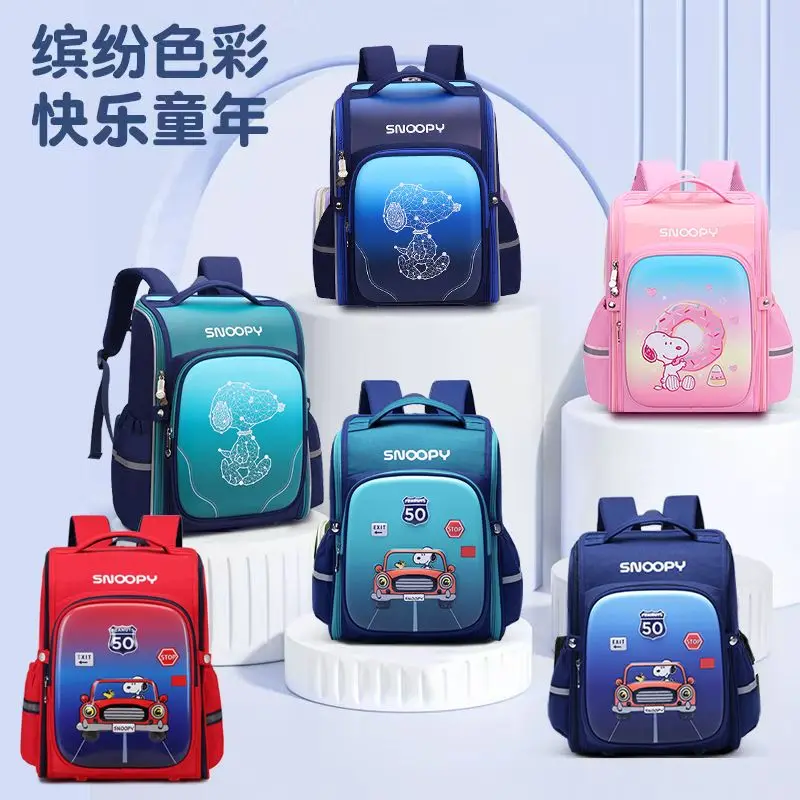 

Snoopy Genuine Schoolbag for Students, Men and Women, Large Capacity, Lightweight, Burden Reduction and Protection of Spine,Gift