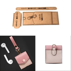 1Set Kraft Paper Template for DIY Mini Storage Bag Leather Craft Pattern Leather Hand Sewing Template