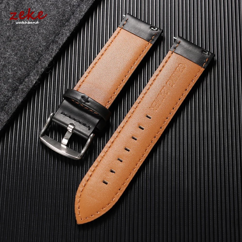 Genuine Leather Watch Band Cal - Leather Watch Band Men 评论和价格