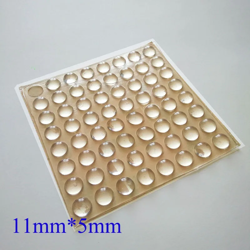 128Pcs 11*5Mm Self-Adhesive Silicone Rubber Feet Pads Home Apply Door Stopper Cabinet Bumpers Wall Rubber Shock Absorber