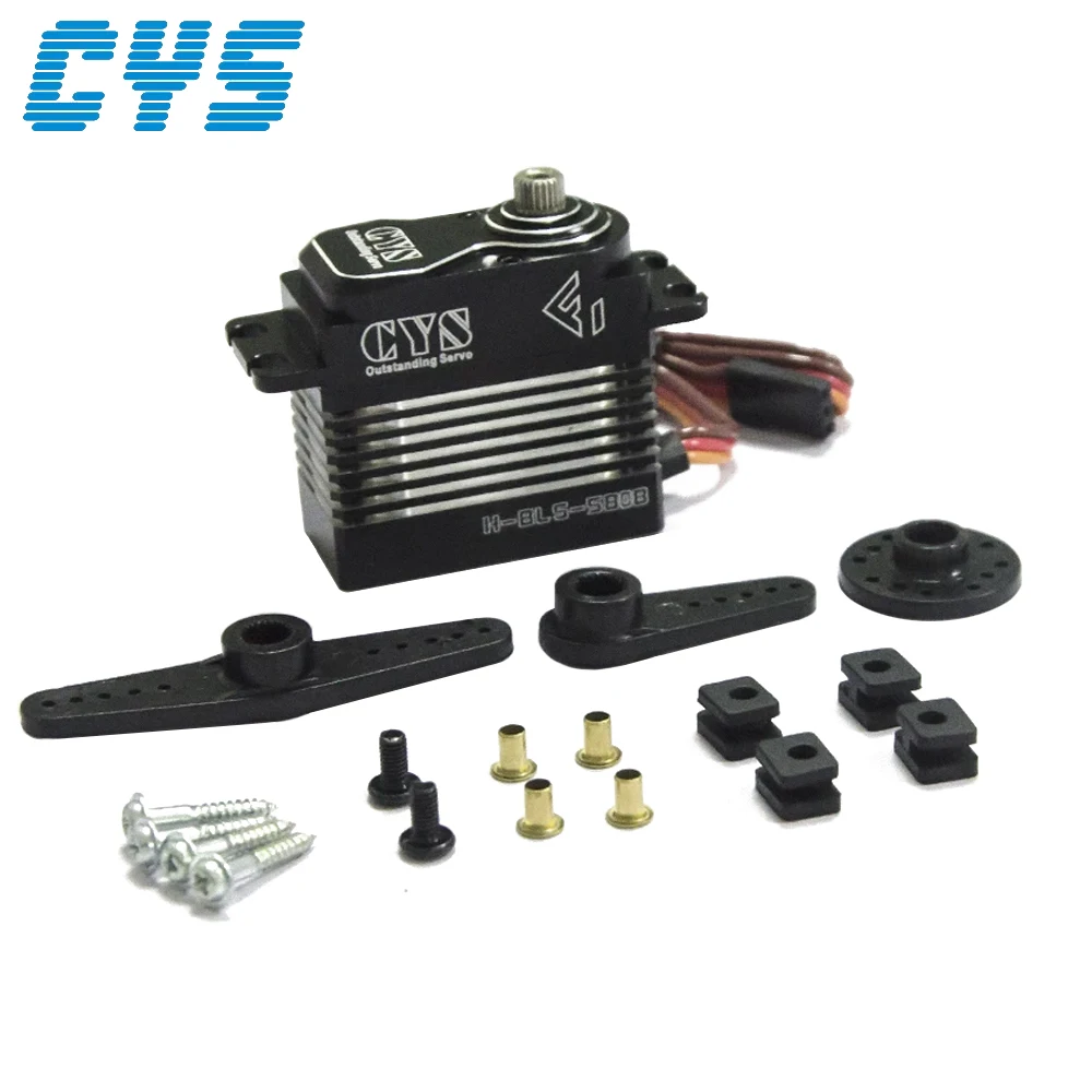 

CYS-BLS5808 5808 6-7.4V 6kg 25T High Torque Steel Gear Brushless Outstanding Digital Servo Motor JR Plug For 700 Helicopter