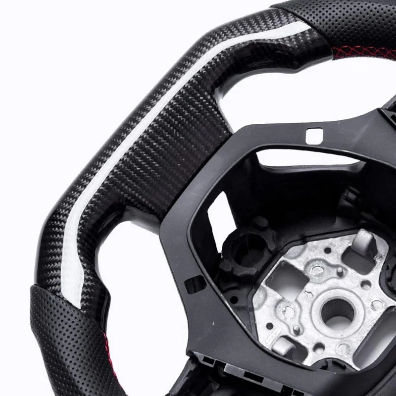 

Best Selling Black Leather Carbon Fiber Accept Any Customization Cavalier Captiva Car Steering Wheel