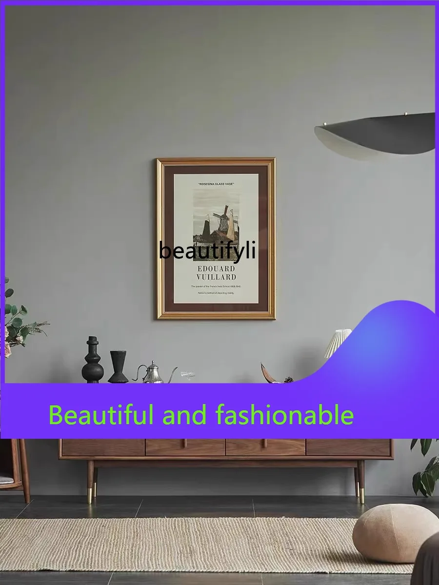 

North America Black Walnut Japanese-Style Solid Wood TV Stand Combination Cherrywood Simple Modern Living Room Furniture