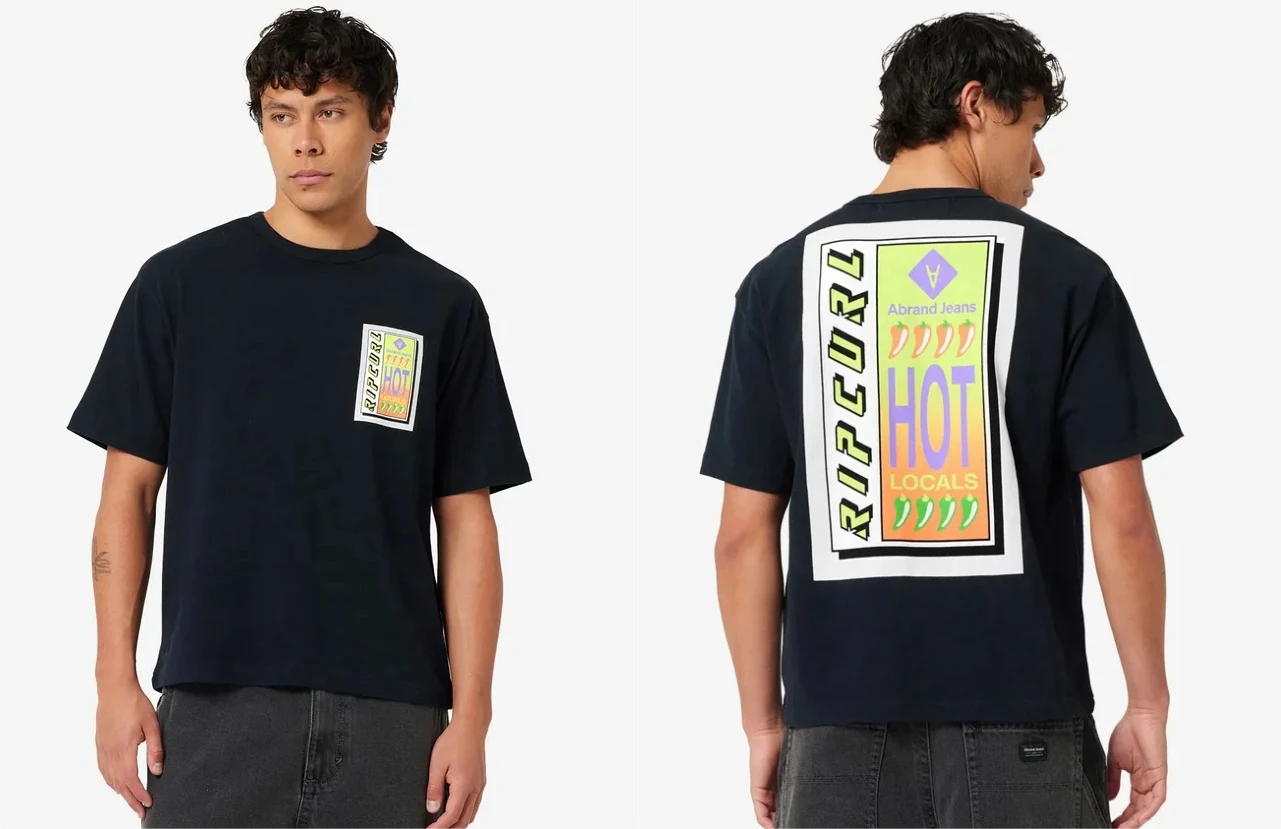 

Австралийский бренд для серфинга на 25 лет, мужские и женские стильные топы с логотипом и принтом