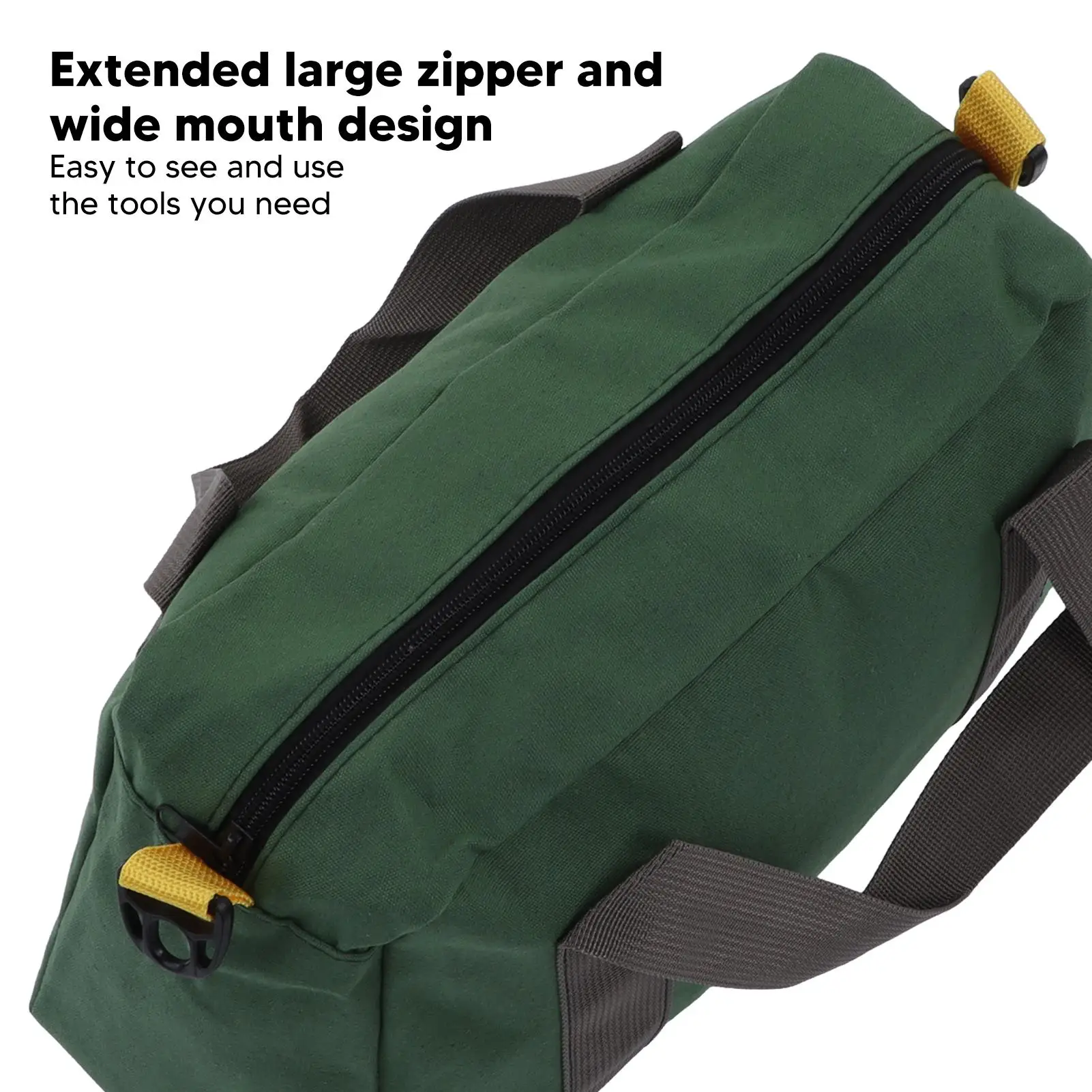 Canvas Waterproof Wide Mouth Portable Tool Bag High Capacity Storage Handbag for technicians