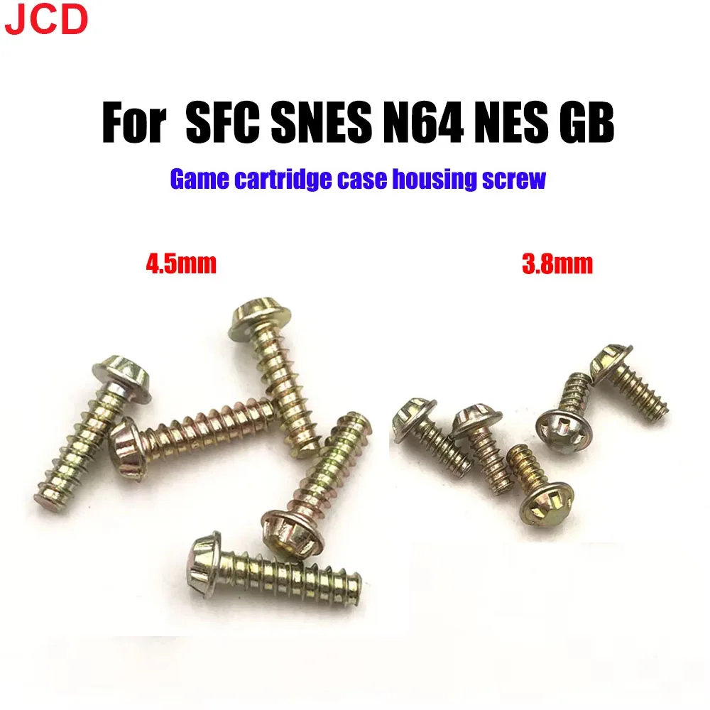 JCD 10pcs 3.8mm 4.5mm Security Bit Screws For N64 NES SNES For Gameboy GB Console & Cartridge Case Screws