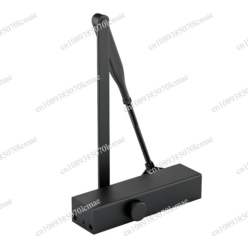 Aluminum alloy door guide rail type door closer Hydraulic buffer Silent automatic closer positioning