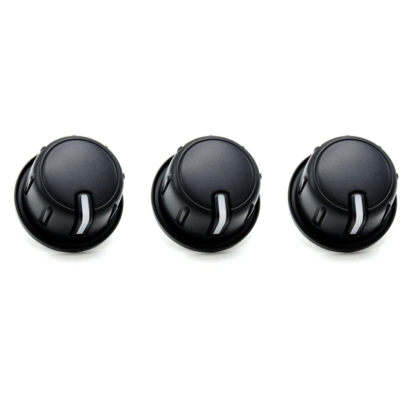 3Pcs Air Condition Switch Control Knob Replacement Parts For Toyota Hilux Vigo Champ, Fortuner, Innova 2012 - 2015