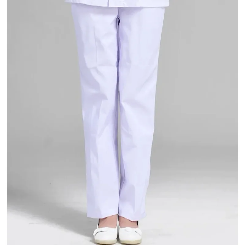 Medical uniformes hospital nursing Nurse Pants White Work Pants Medical Pants Trousers Female 100% Cotton not Wear and Pilling