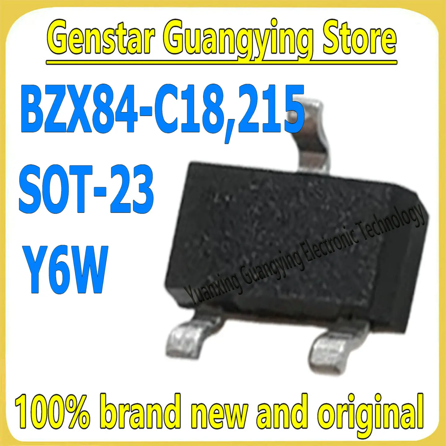 (20 Pieces) BZX84-C12 BZX84-C18 SOT-23 Marker: Y2 Y2W Y6 Y6W SMT Voltage Regulator Diode 100% Brand New and Original