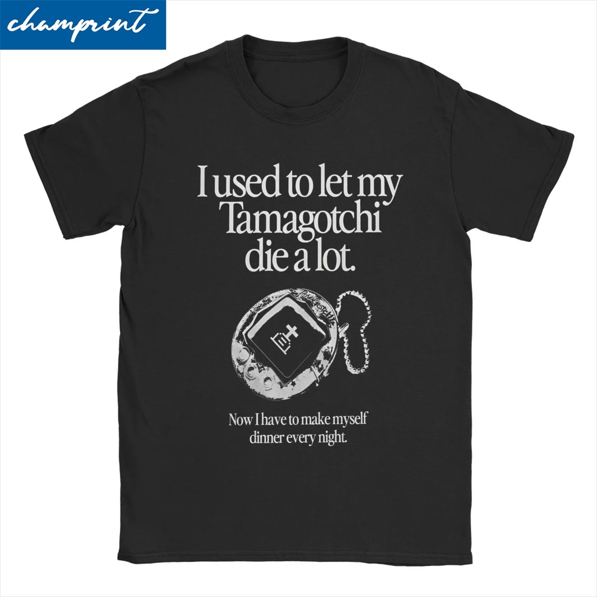 Men Women T-Shirt GOTH I Used To Let My Tamagotchis Die A Lot  100% Cotton Tees Short Sleeve T-Tamagotchis T Shirt Clothes