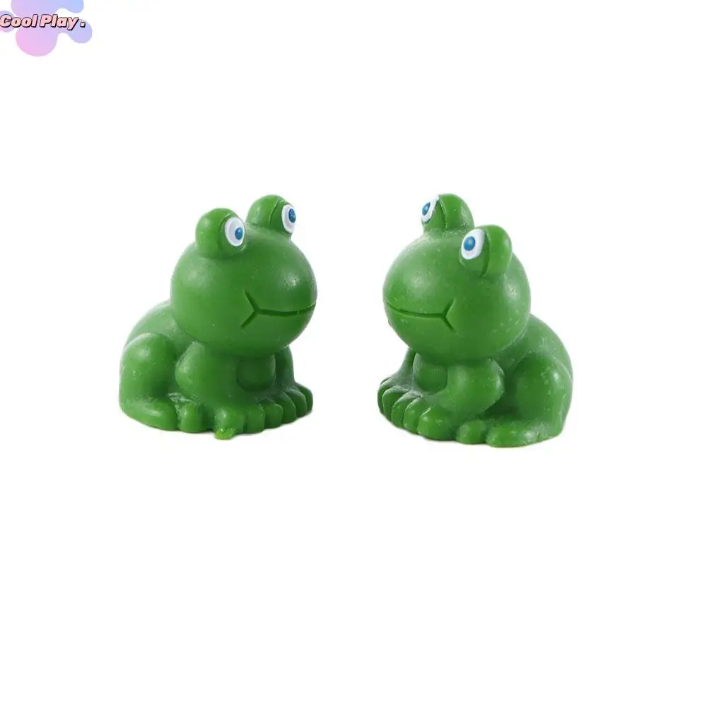 

Мох мультфильм смола мини-статуэтка синий глаз лягушка домашний сказочный сад миниатюры бонсай Декор микро пейзаж