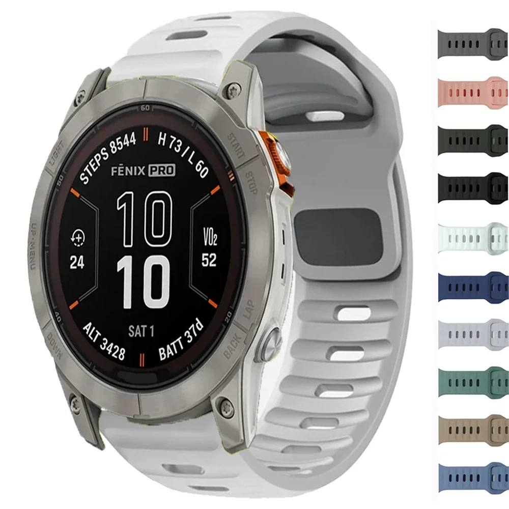 

Силиконовый ремешок 18 20 22 мм для Garmin Forerunner 165/168/245/645 Music 55 SQ2 Vivoactive 3/4/5, мягкий спортивный ремешок для Venu 2 Venu3
