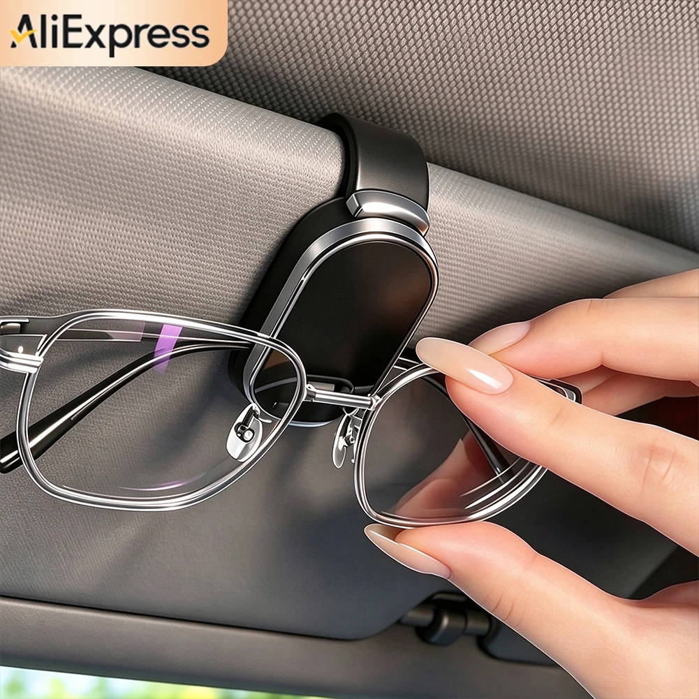 Car Sun Visor Sunglasses Clip Auto Sun Glasses Storage Holder For Land Rover Defender 90 110 130 Range Rover Sport Evoque HSE