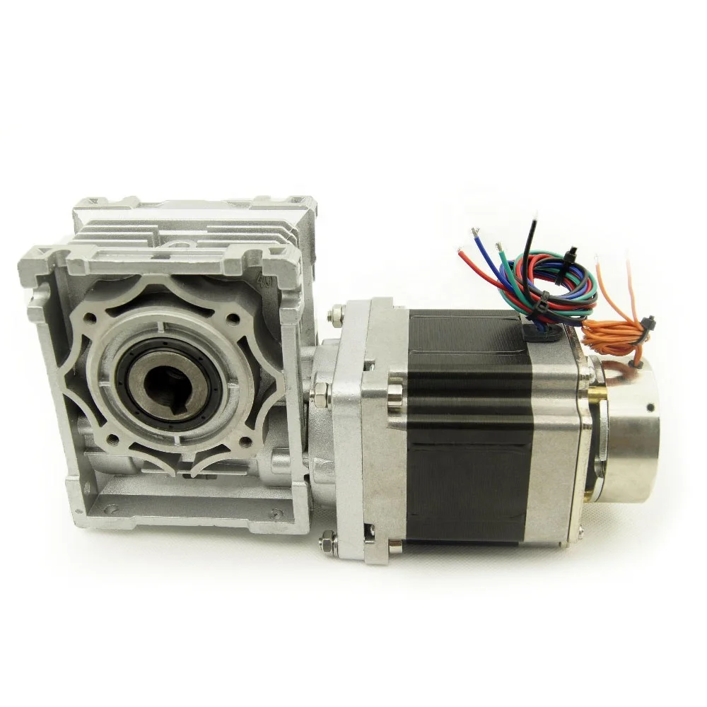 Worm NEMA34 geared stepper motor with brake 3.3Nm/4.5Nm/8.5Nm/12Nm Step worm reducer 5:1/7.5:1/10:1/15:1/20:1/25:1/80:1/100:1