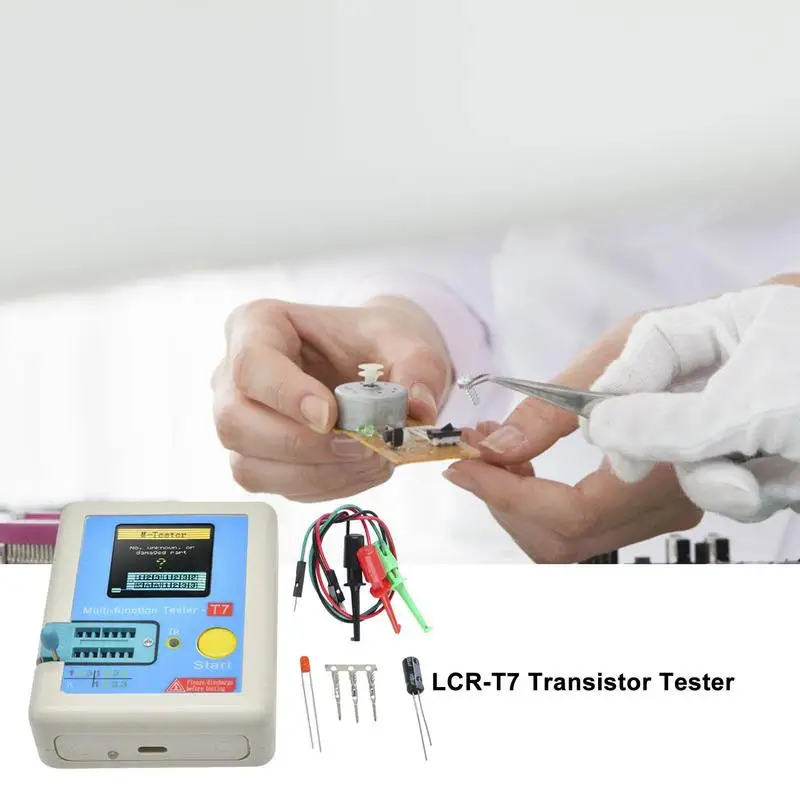 الملونة TFT عرض متر متعدد متر الترانزستور تستر ديود صمام ثلاثي مكثف المقاوم اختبار متر MOSFET NPN IR تستر