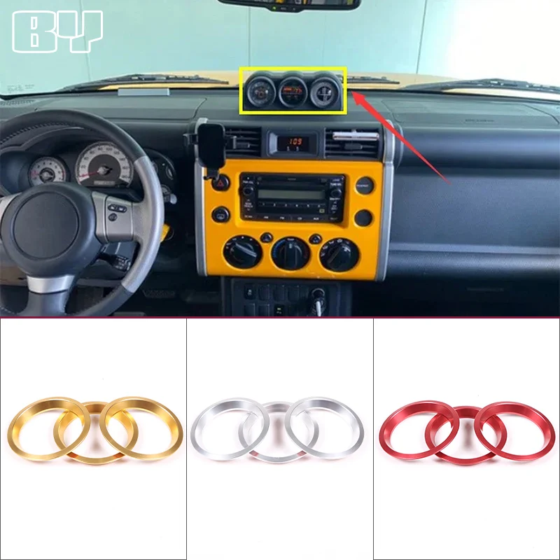

Для Toyota FJ Cruiser 2007-21 приборная панель из алюминиевого сплава, компас, внутреннее кольцо, декоративная рамка, декоративная крышка, автомобильные аксессуары