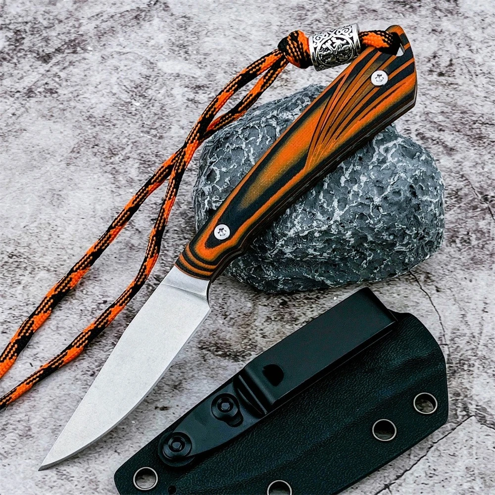 

New Tactical Fixed Blade Knife 8Cr13Mov Blade G10 Handle Outdoor Camping Hunting Cutting Survival EDC Tools with Sheath