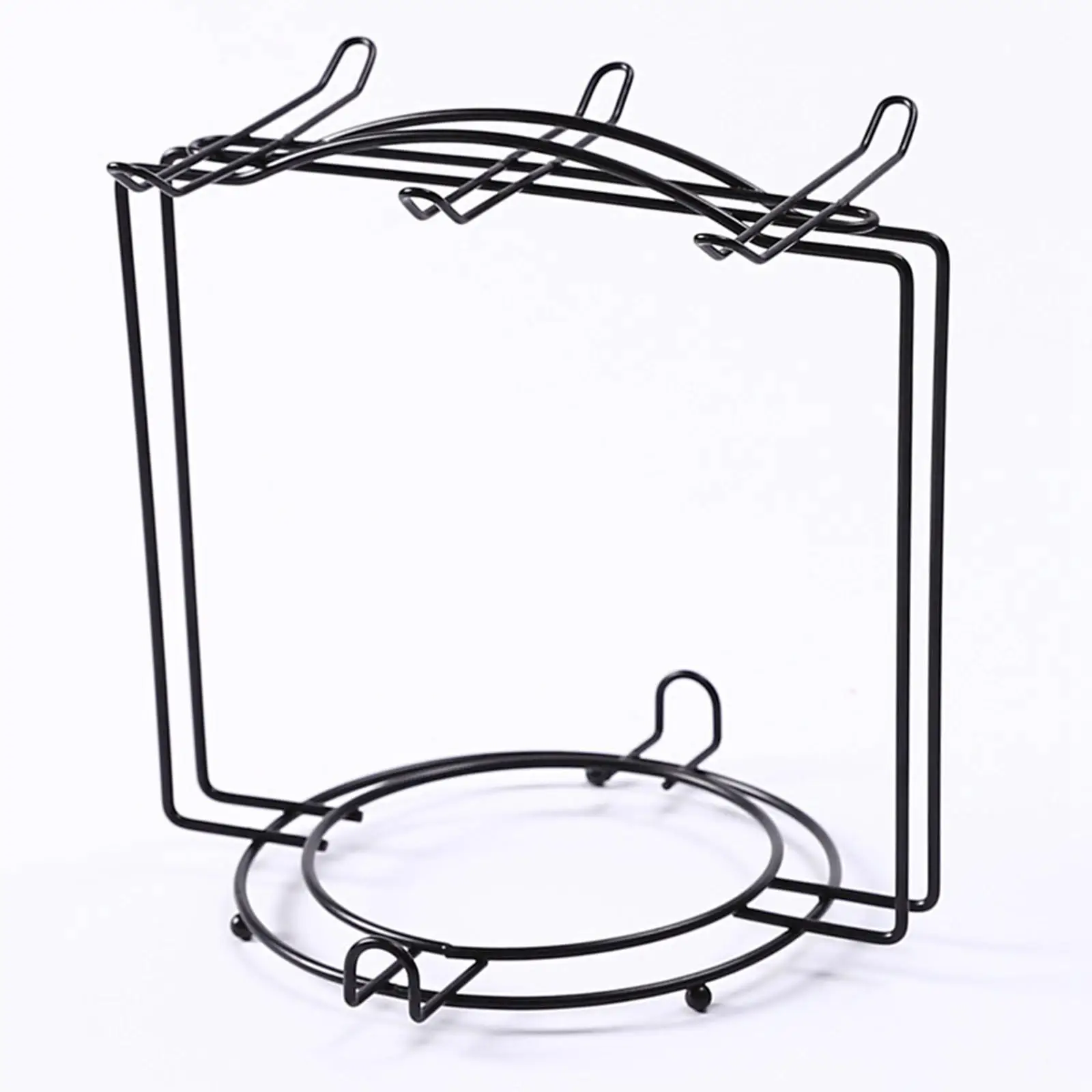 Coffee Cup and Saucer Display Rack Hold 6 Coffee Cups and 6 Plates Save Space Durable Anti-Corrosion Mug Holder for Ornament