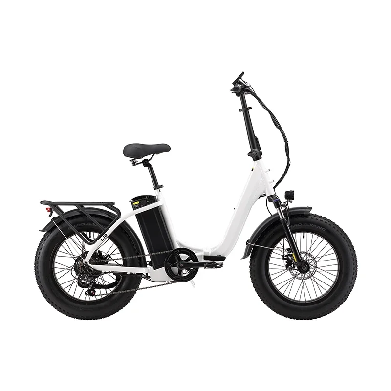 EU Warehouse High Quality Bicicletta Elettrica 500W Rear Motor 25km/h 48V City Riding Fat Tire With Pedal Folding E Bike