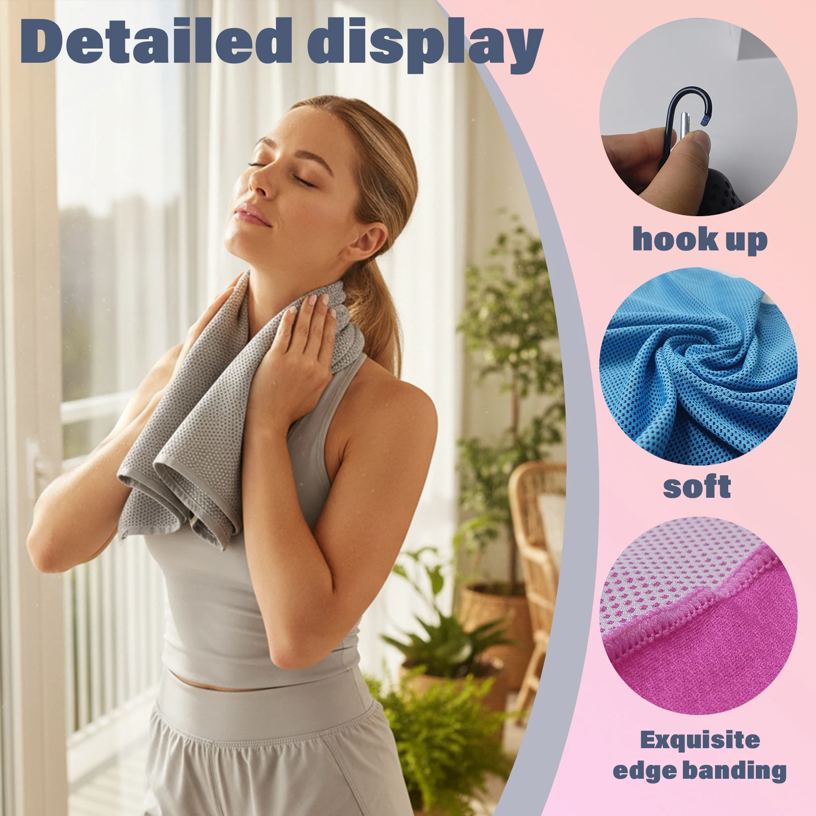 Ultra-Lightweight Quick-Dry Sports Towel Absorbent Bath Beach Towel for Travel Pool Yoga Camping - Perfect for the Bathroom