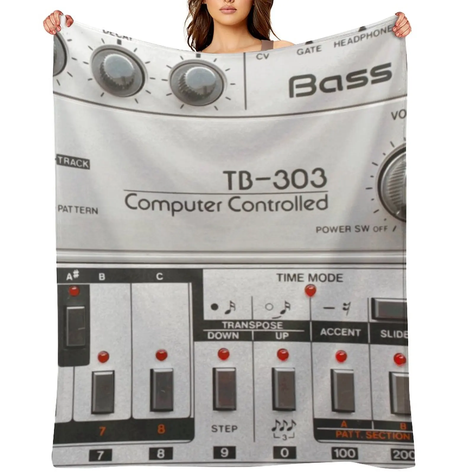 

Roland bass Line TB303 Throw Blanket Thins Large Giant Sofa For Sofa Thin Blankets