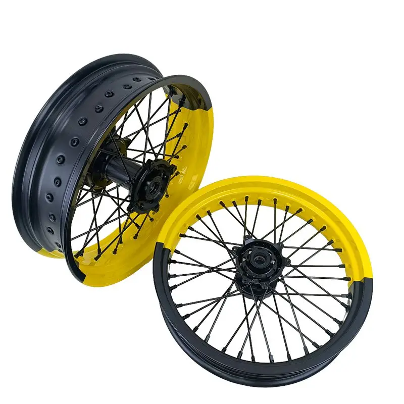 17-Inch, yellow and black wheels, electric SUV, superbike front and rear wheels