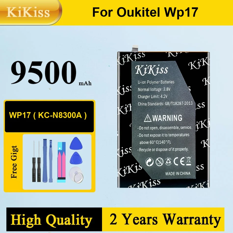 

KiKiss 9500mah KC-N8300A Battery for Oukitel WP17 High Capacity