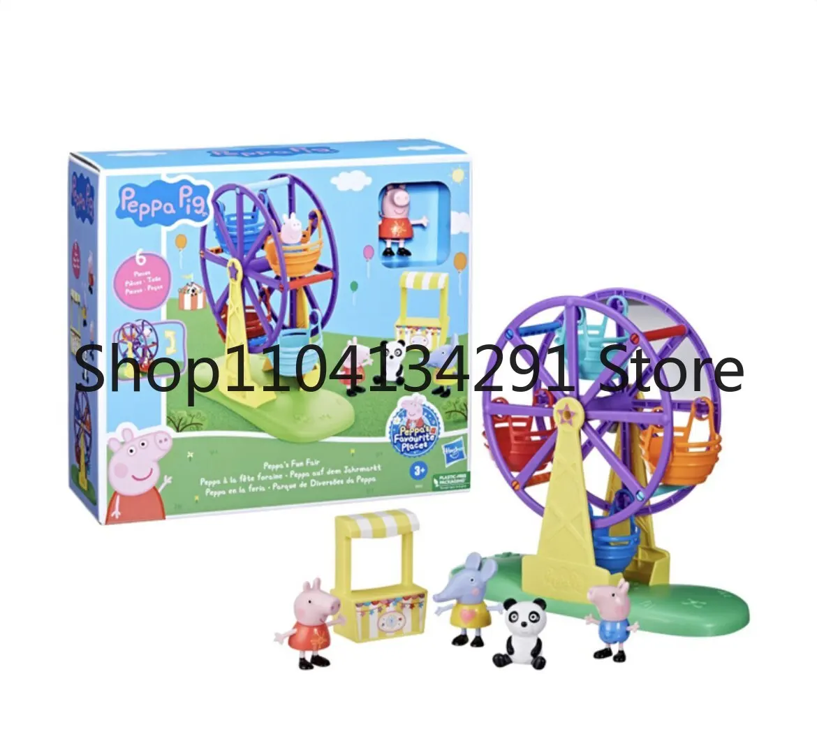 

Оригинальный игровой набор Hasbro Peppa Pig Ferris Wheel, коллекционная модель игрушки, подарок на день рождения