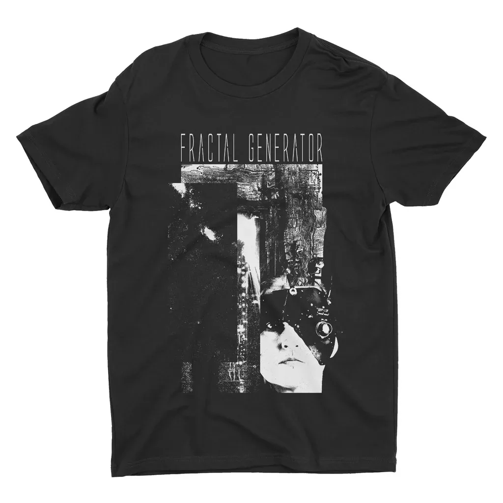 

Fractal Generator Cyborg Dreams Men's T-Shirt Short Sleeve Cotton Tee Retro Metal Band Y2k Tops Brand T-shirt Summer Men Clothes