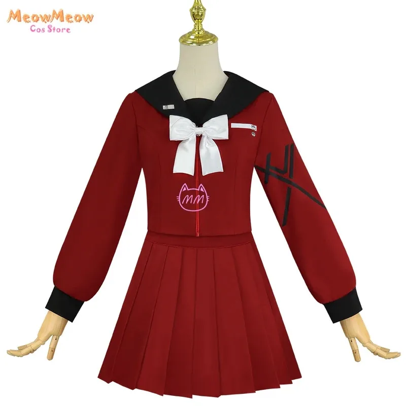 لعبة المائة خط أكاديمية الدفاع الأخير كاكو تسوكومو تأثيري حلي Jk الزي المدرسي شعر مستعار ملابس حريمي هالوين أنيمي كوس