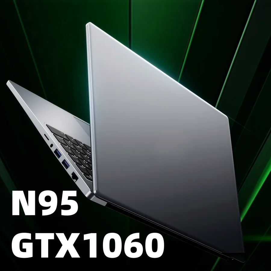 15.6인치 인텔 N95 GTX1060 게이밍 노트북 휴대용 노트북 컴퓨터 PC 32GB DDR4 512GB SSD 게이머용 노트북 윈도우 11 백라이트 키보드