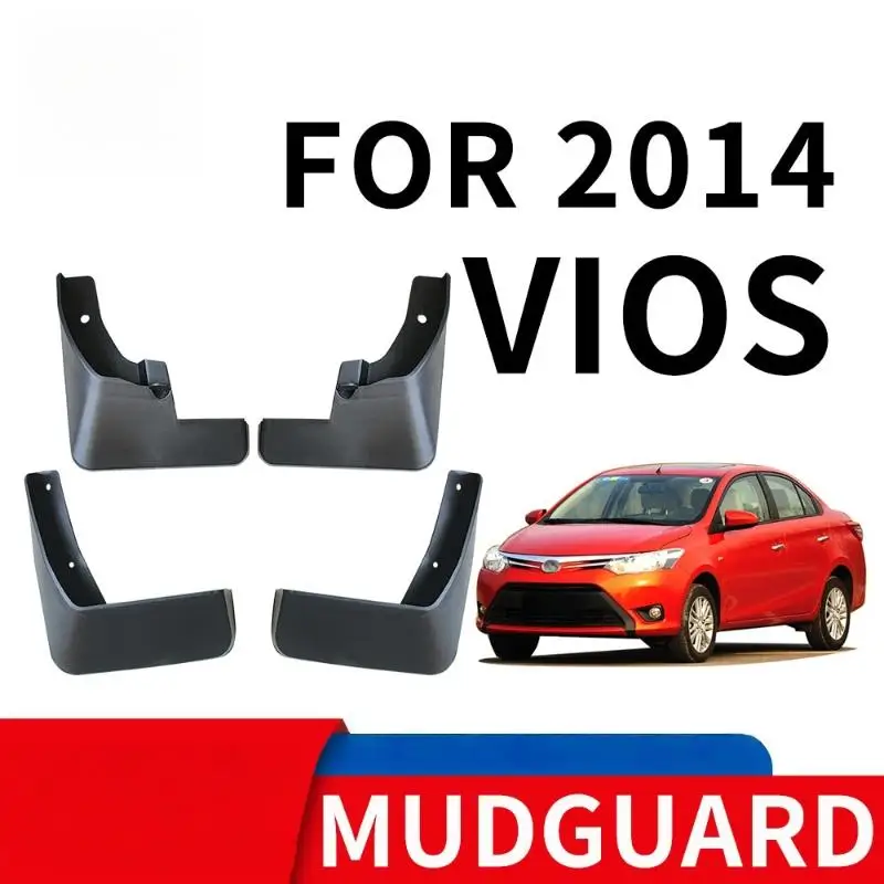 1 Set Automotive Tire Mud Guard For Vios 2014 To 2019 Waterproof Mud Flaps Splash Guard Mudguard Cars DIY Accessories