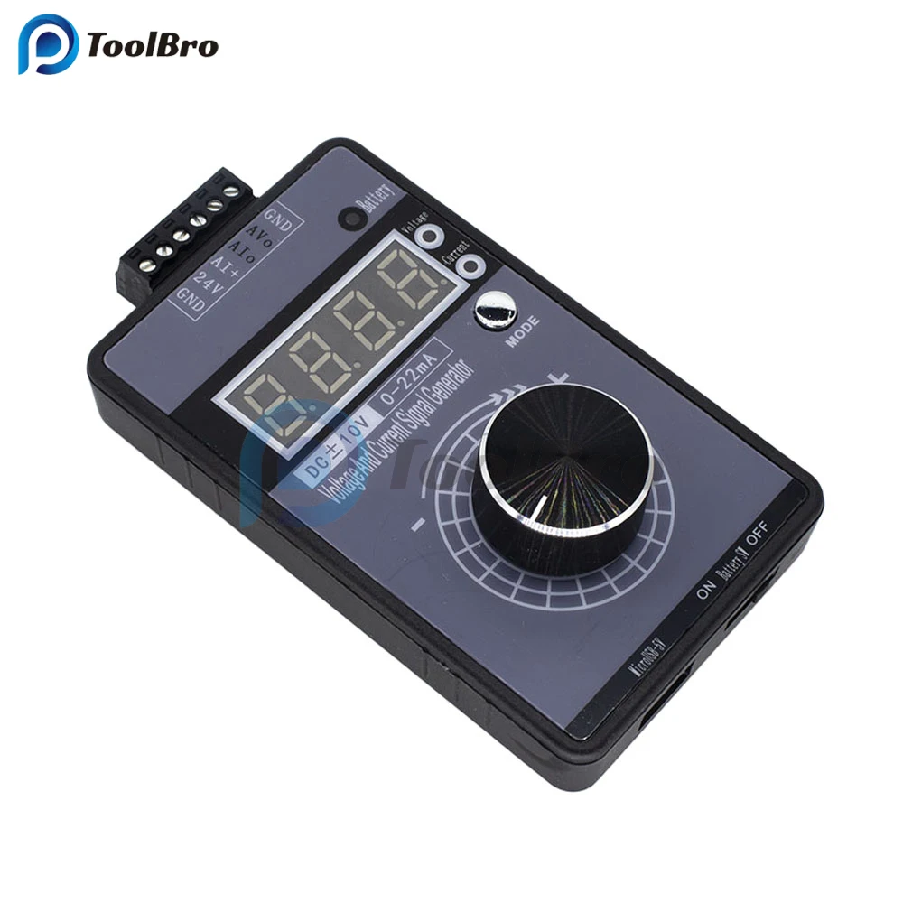 4-20mA 0-10V 0-5V Signal Generator Adjustable Voltage Current Simulator LB02G 0-22mA Sink Source for Transmitter