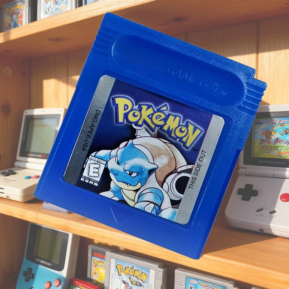 

16-битный картридж для игровой консоли GBC, игровая карта, серия Pokemon, синий кристалл, золотой, зеленый, красный, серебристый, желтый, версия для США