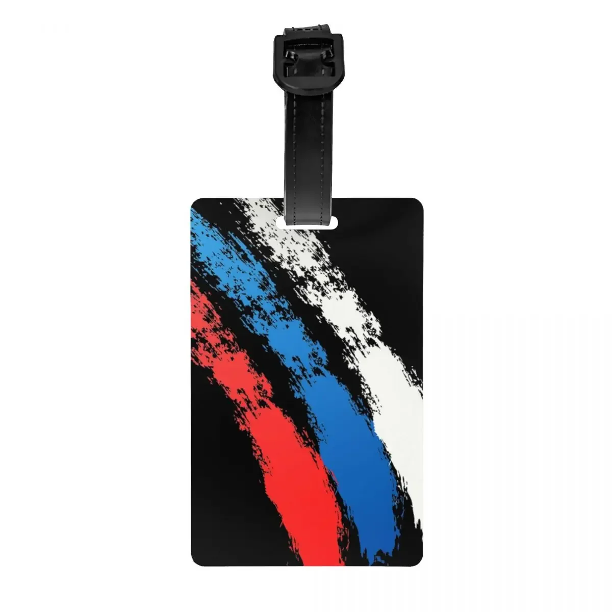 Custom Russia Flag Russian Pride Luggage Tag Privacy Protection Baggage Tags Travel Bag Labels Suitcase