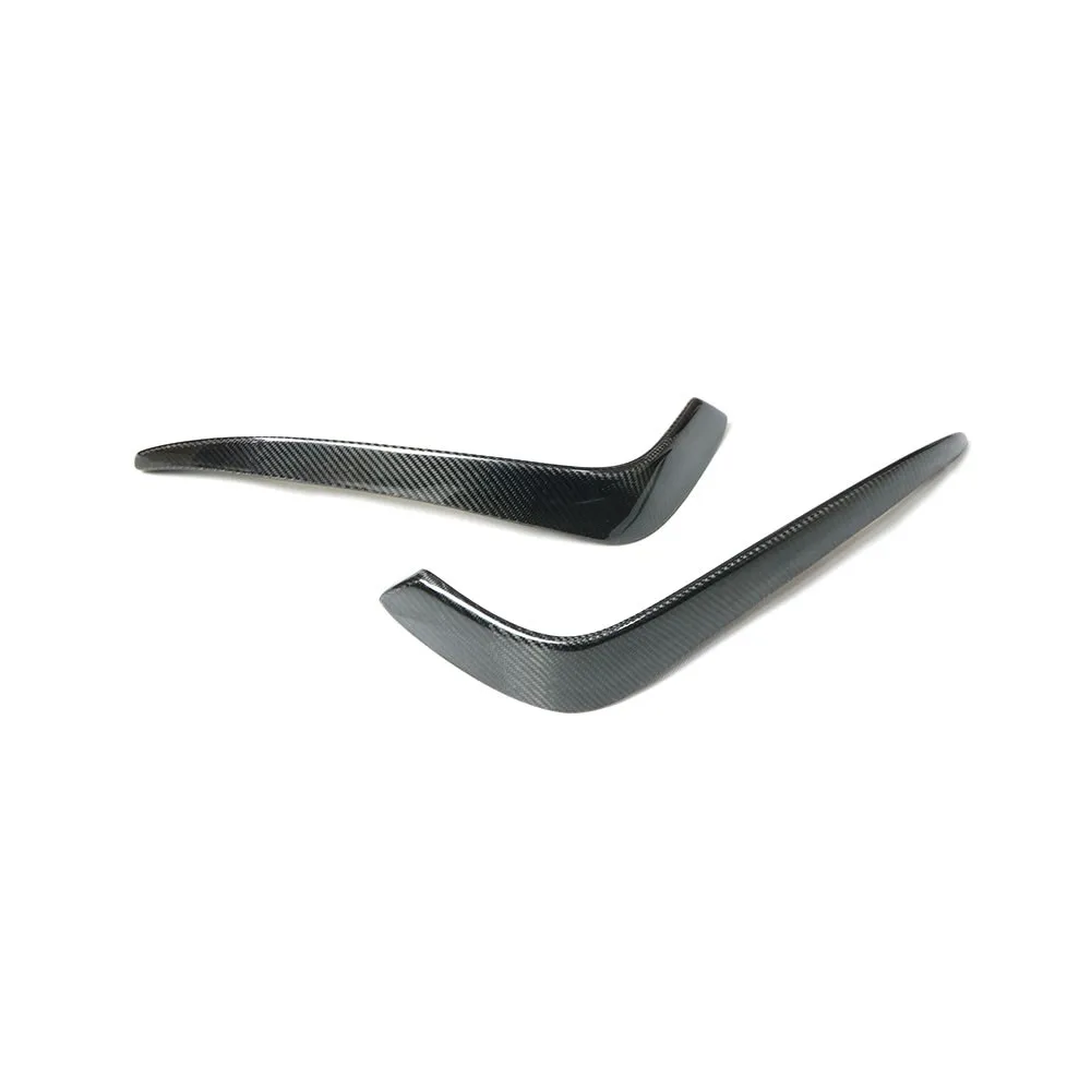 Real Carbon Front Fog Light Eyebrows Cover Trims for Audi A3 S3 Sedan 2013 2014 2015 2016 Fog Lamp Strip Body Kits Accessories view 4
