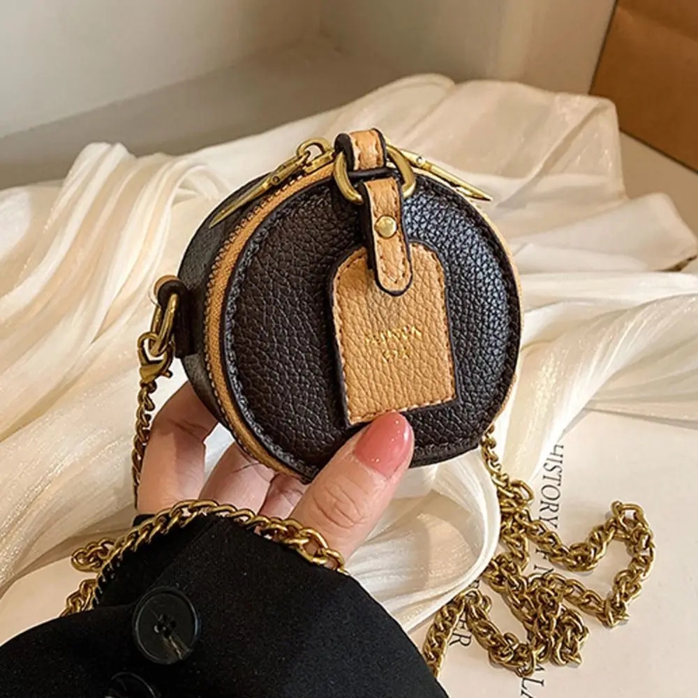 

Cute Chain Coin Purse Bag Round Cake Mini Small Bags Letter Print Crossbody Bag Kids Coin Purse Bag Small Bags Shoulder Bag