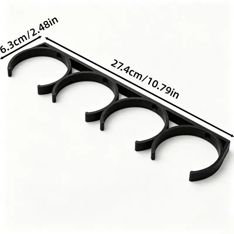 2Pcs RVs Plastic Butane Gas Tank Storage Holder Rack Organizer Easy Clip Design for RV Caravan Bottles Cabinet Wall Mount