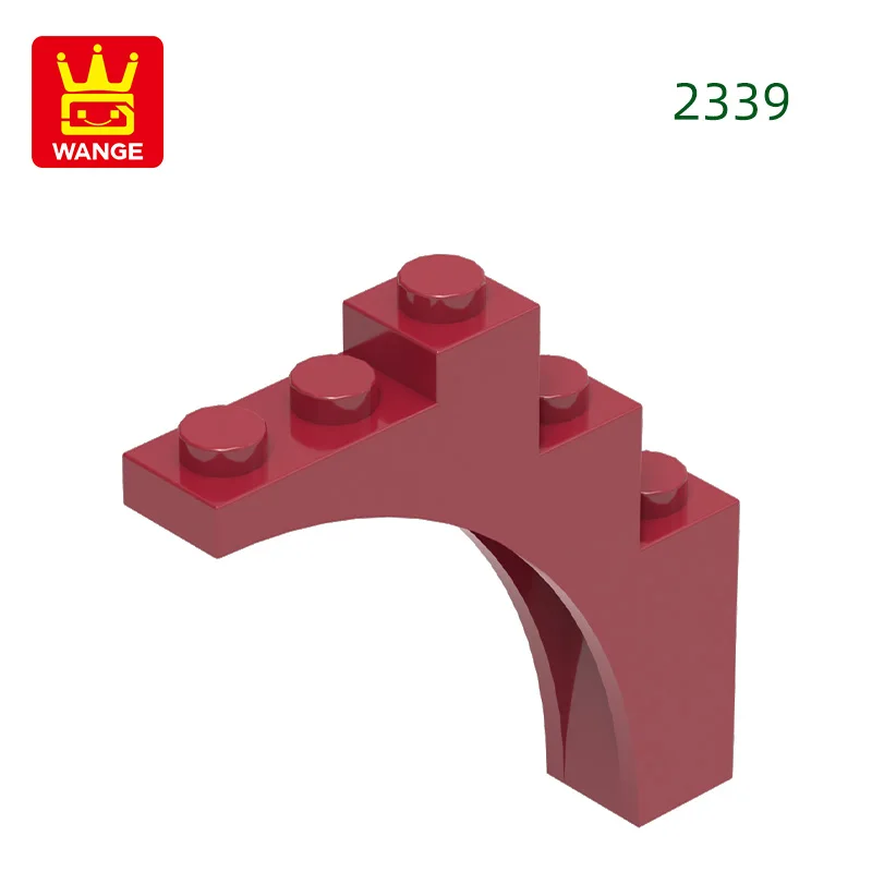 Wange 2339 100g/43 stuks Boog 1 X 5 X4-Continu Boog Bulk Kleine Bouwstenen Assemblage Compatibele DIY Speelgoed Onderdelen Cadeaubox