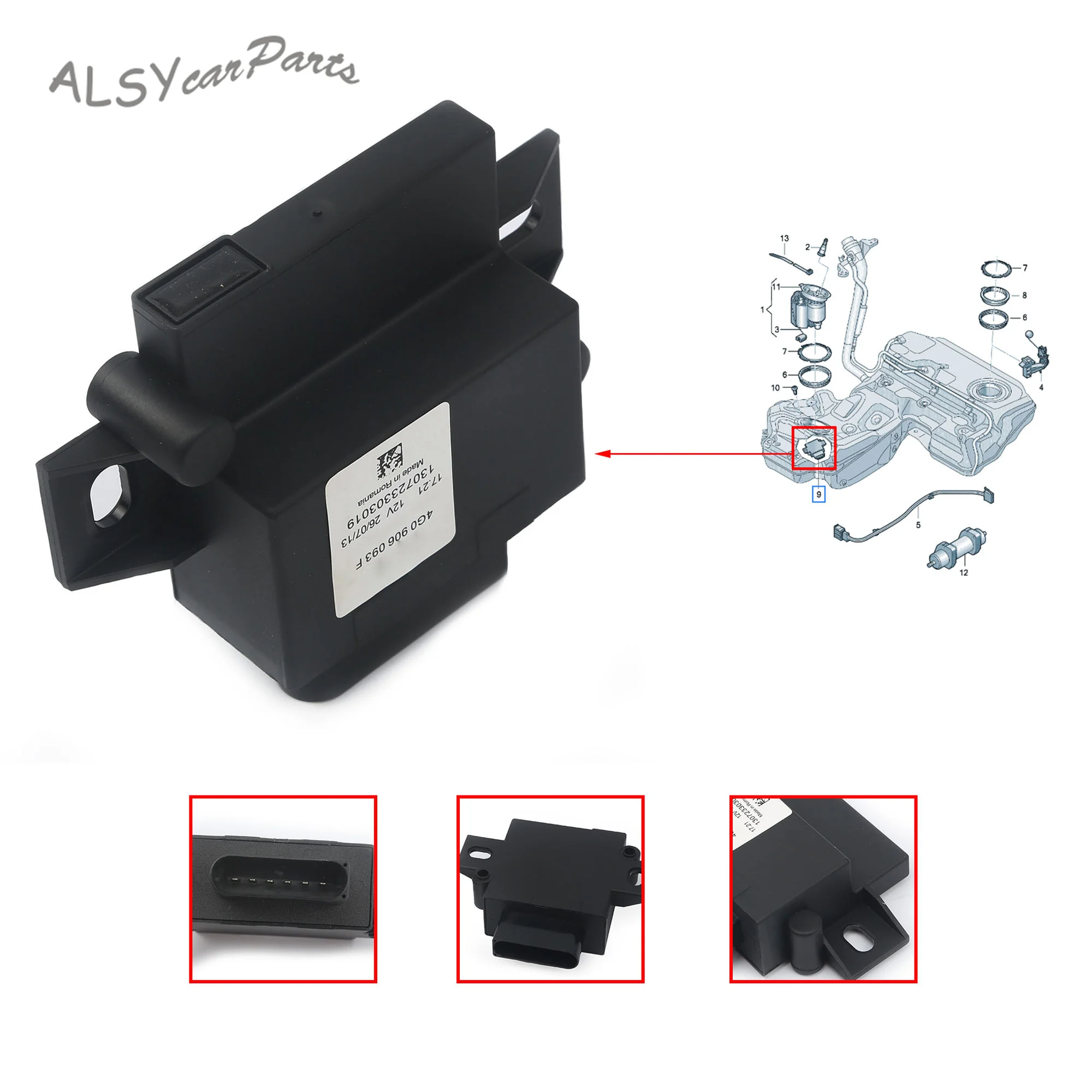 Fuel pump control unit 4G0906093F 4G0906093H For Audi A4 A5 A6 Avant Quattro S5 S6 A7 Sportback Q5 RS4 RS5 RS6 Seat EXEO