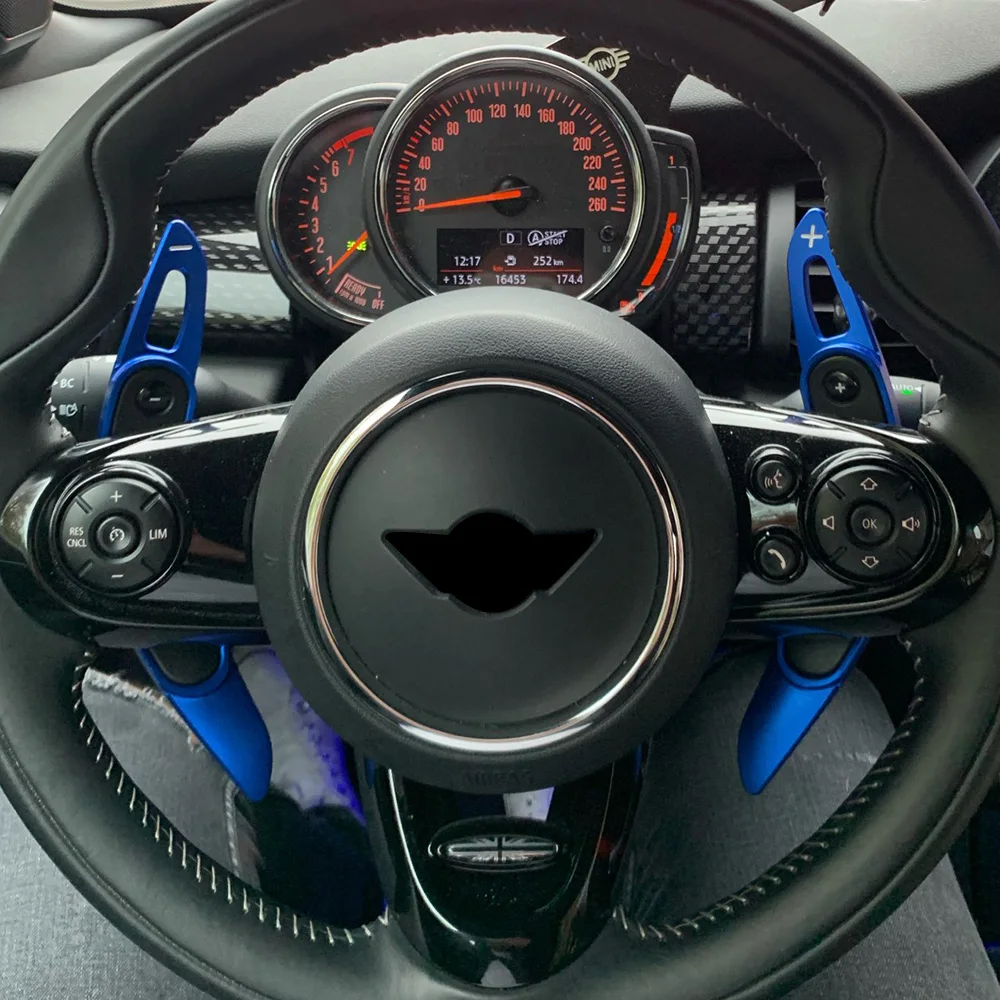 Car Steering Wheel Shift Paddle DSG Extender Stickers Auto Accessories For MINI MK3 F54 F55 F56 F57 F60 Cooper S ONE JCW CLUBMAN