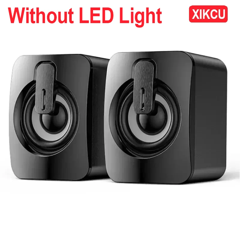 XIKCU Home Camping Computer Lautsprecher PC Sound Box HIFI Stereo Mikrofon Wired Caixa De Som mit LED-Licht Für Desktop-Computer 3