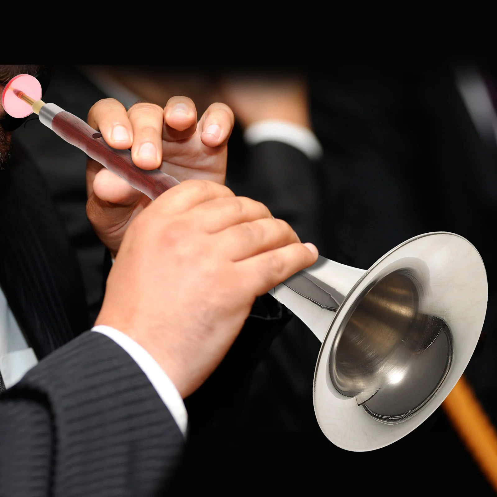 

1Set F Key Professional Suona Wind Instrument Chinese Rosewood Beginner Training Portable Music Instrument Clear Crisp Sound