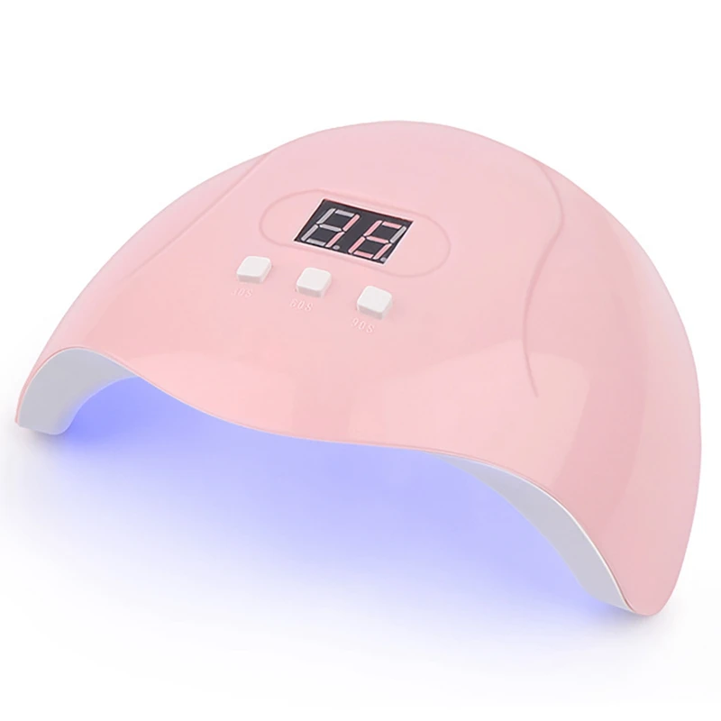 Lampe sèche-ongles à LED UV 54W pour le traitement de tous les types de vernis à ongles, outil d'art des ongles, minuterie 30S, 60S, 90S, 18 pièces