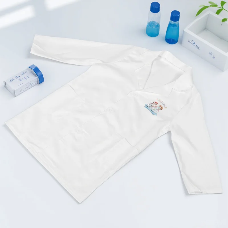 ملابس عالمية لمعطف المختبر القابل للغسل من الدرجة العالية، مثالية لمرحلة الحفلات التنكرية، زي بوليستر ناعم وصديق للبشرة #6