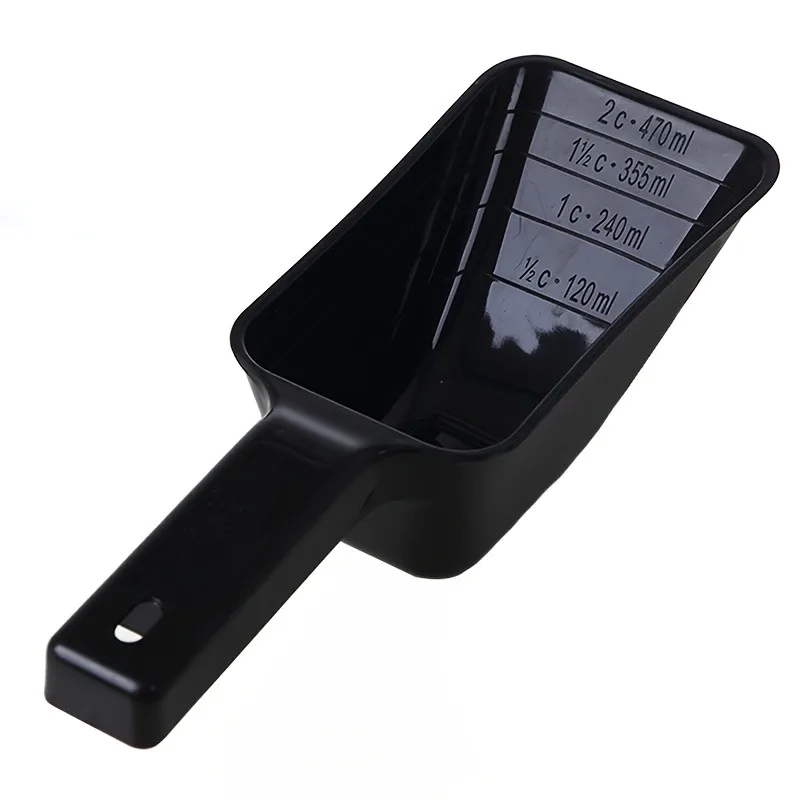 Dog Food Spoon, Plastic Pet Food Spoon, Portable and Measurable Dog and Cat Food Spoon with Volume Lines, Accurately Measures
