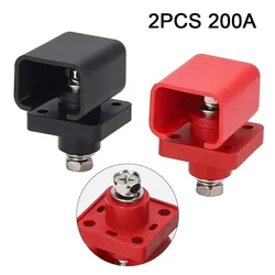 2pcs 200A DC500V Lithium Battery Terminals High Current Energy Storage Copper Terminal Battery Connector Terminal Block