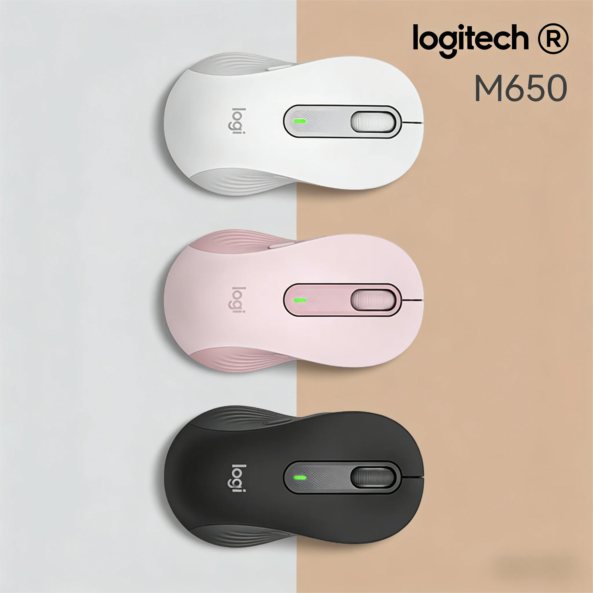 

Logitech M650/M650/M650LL Multi-Device Mouse - Connect to Laptop & Tablet Easily