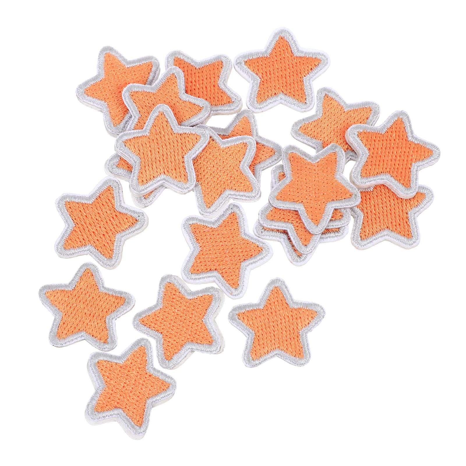 

20Pcs DIY Self-Adhesive Patches for Clothes Embroidered Five-Pointed Star Repair Patches Decorative Jackets Clothing Accessories